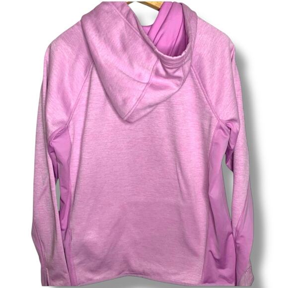 Under Armour Hoodie Women's Size Medium Finger Holes Petal Pink Cold Gear PA3MEP - Picture 2 of 8